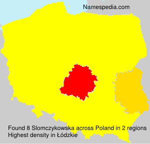 Surname Slomczykowska in Poland Surname Slomczykowska in Poland
