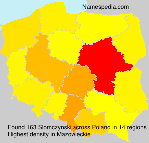 Surname Slomczynski in Poland Surname Slomczynski in Poland