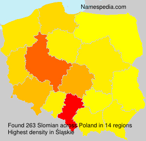 Surname Slomian in Poland Surname Slomian in Poland