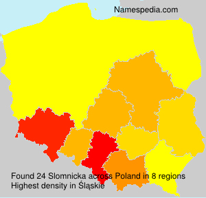 Surname Slomnicka in Poland Surname Slomnicka in Poland