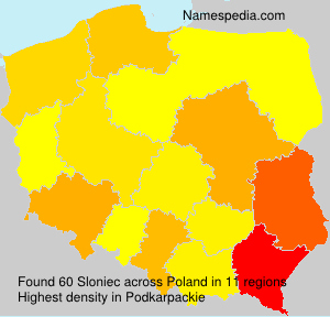 Surname Sloniec in Poland Surname Sloniec in Poland