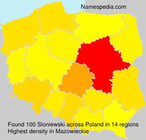 Surname Sloniewski in Poland Surname Sloniewski in Poland