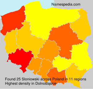 Surname Sloniowski in Poland Surname Sloniowski in Poland