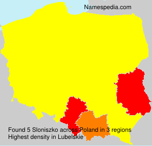 Surname Sloniszko in Poland Surname Sloniszko in Poland