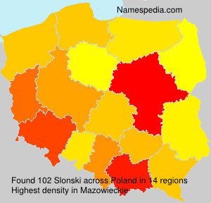 Surname Slonski in Poland Surname Slonski in Poland