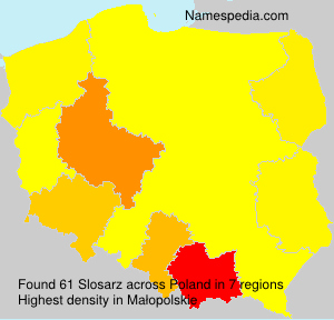 Surname Slosarz in Poland Surname Slosarz in Poland