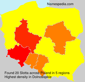 Surname Slotta in Poland Surname Slotta in Poland