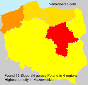 Surname Sluborski in Poland Surname Sluborski in Poland