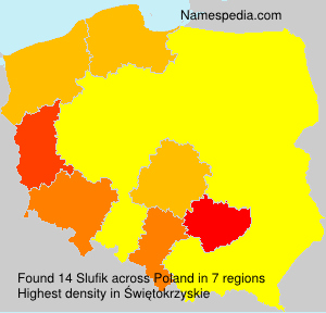 Surname Slufik in Poland Surname Slufik in Poland