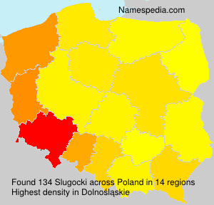 Surname Slugocki in Poland Surname Slugocki in Poland