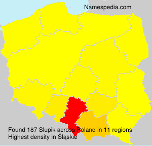 Surname Slupik in Poland Surname Slupik in Poland