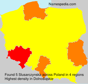 Surname Slusarczynska in Poland Surname Slusarczynska in Poland