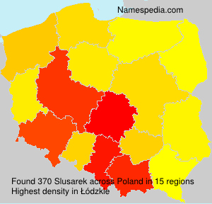 Surname Slusarek in Poland Surname Slusarek in Poland