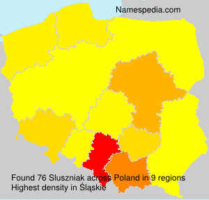 Surname Sluszniak in Poland Surname Sluszniak in Poland