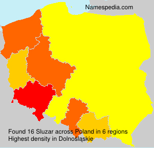 Surname Sluzar in Poland Surname Sluzar in Poland
