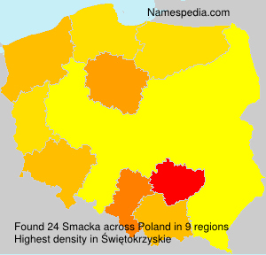 Surname Smacka in Poland