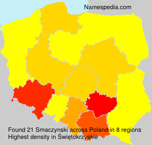 Surname Smaczynski in Poland Surname Smaczynski in Poland
