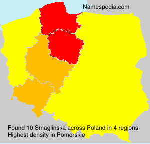 Surname Smaglinska in Poland