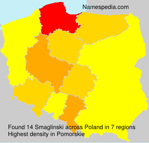 Surname Smaglinski in Poland