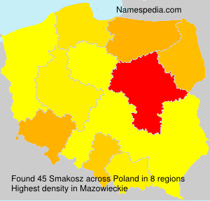 Surname Smakosz in Poland