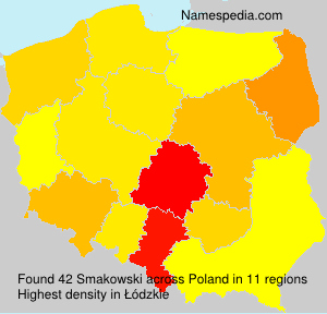Surname Smakowski in Poland Surname Smakowski in Poland