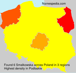 Surname Smalkowska in Poland Surname Smalkowska in Poland