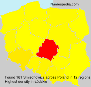 Surname Smiechowicz in Poland Surname Smiechowicz in Poland