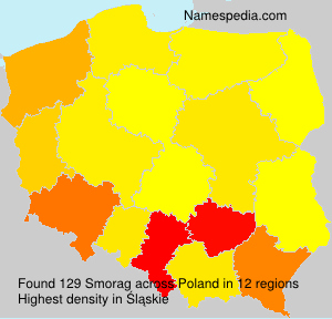 Surname Smorag in Poland Surname Smorag in Poland