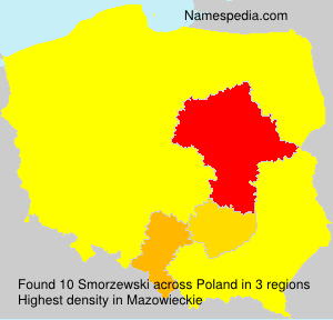Surname Smorzewski in Poland Surname Smorzewski in Poland