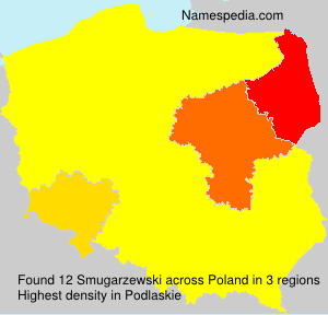 Surname Smugarzewski in Poland Surname Smugarzewski in Poland