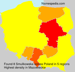 Surname Smulikowska in Poland Surname Smulikowska in Poland