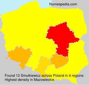 Surname Smutkiewicz in Poland Surname Smutkiewicz in Poland