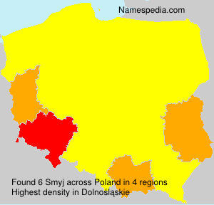 Surname Smyj in Poland Surname Smyj in Poland