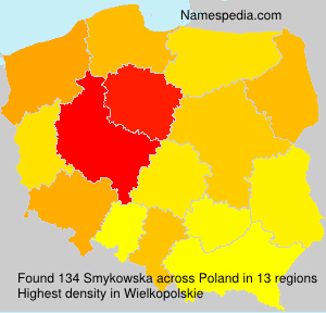 Surname Smykowska in Poland Surname Smykowska in Poland