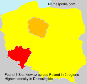 Surname Snarkiewicz in Poland Surname Snarkiewicz in Poland