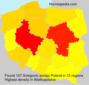 Surname Sniegocki in Poland Surname Sniegocki in Poland