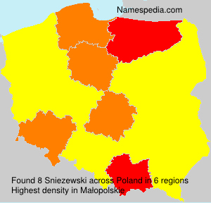 Surname Sniezewski in Poland Surname Sniezewski in Poland
