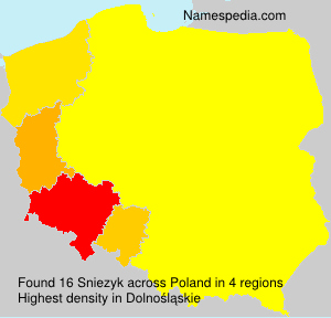 Surname Sniezyk in Poland Surname Sniezyk in Poland