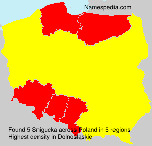 Surname Snigucka in Poland Surname Snigucka in Poland