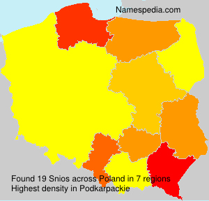 Surname Snios in Poland Surname Snios in Poland