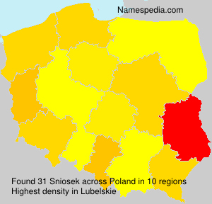 Surname Sniosek in Poland Surname Sniosek in Poland