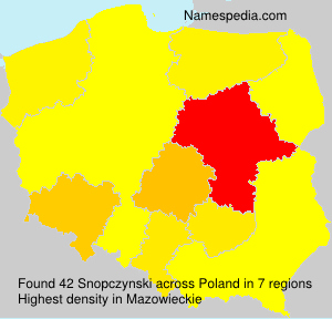 Surname Snopczynski in Poland Surname Snopczynski in Poland