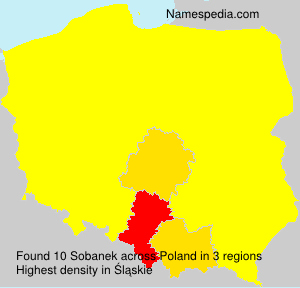 Surname Sobanek in Poland Surname Sobanek in Poland