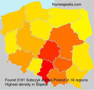 Surname Sobczyk in Poland Surname Sobczyk in Poland