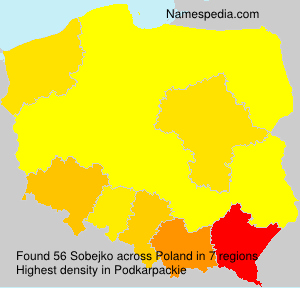 Surname Sobejko in Poland Surname Sobejko in Poland