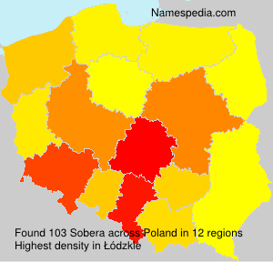 Surname Sobera in Poland Surname Sobera in Poland