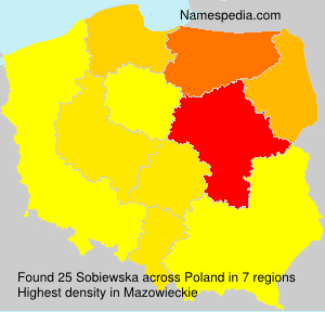 Surname Sobiewska in Poland Surname Sobiewska in Poland