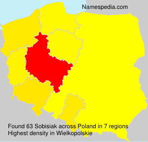 Surname Sobisiak in Poland