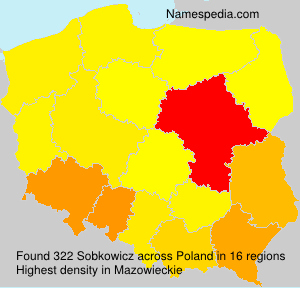 Surname Sobkowicz in Poland Surname Sobkowicz in Poland