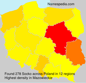 Surname Socko in Poland Surname Socko in Poland